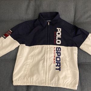 Polo NWOT Ralph Lauren Polo Sport Boys Retro Windbreaker Jacket. Size Medium.